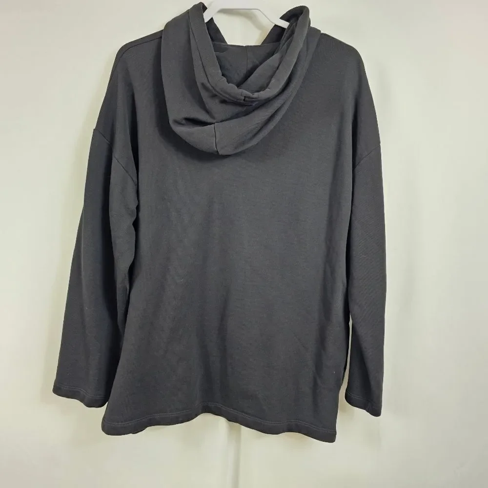 Outdoor Voices Oversized Pullover Hoodie Sweatshirt in Black - Size M